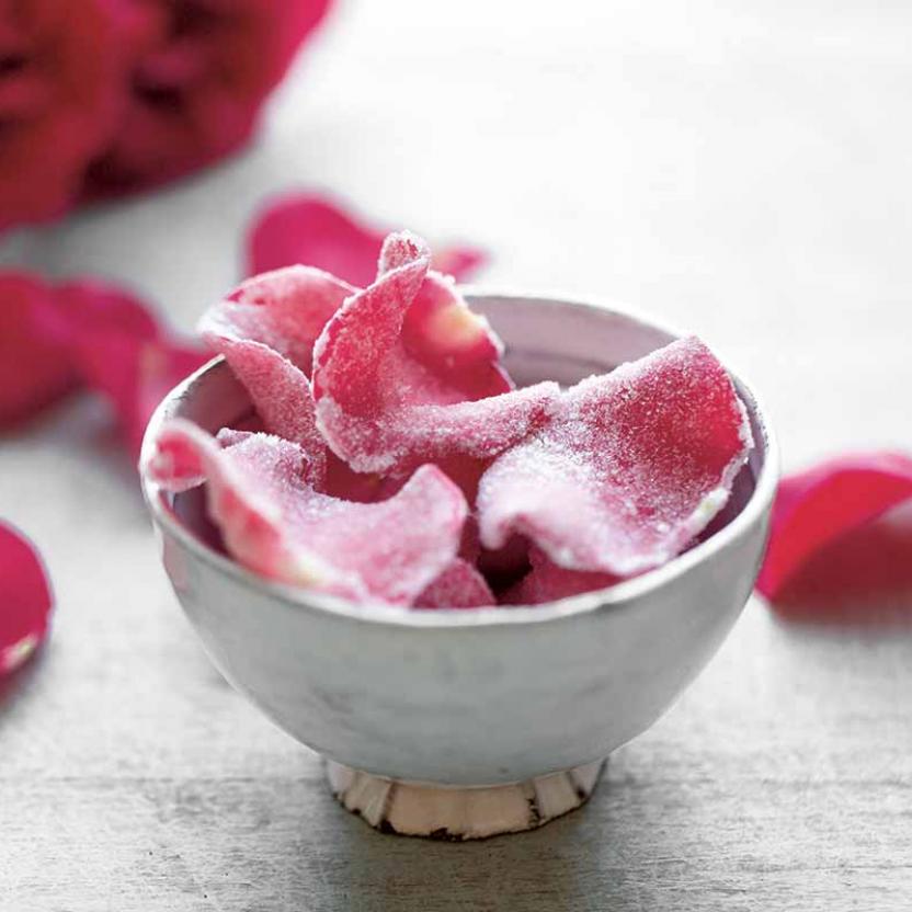 Candied Rose Petals recipe