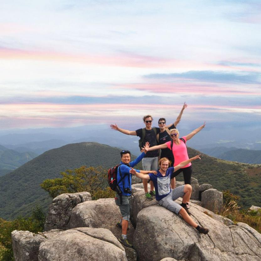Climbing Korean mountains Mudeungsan