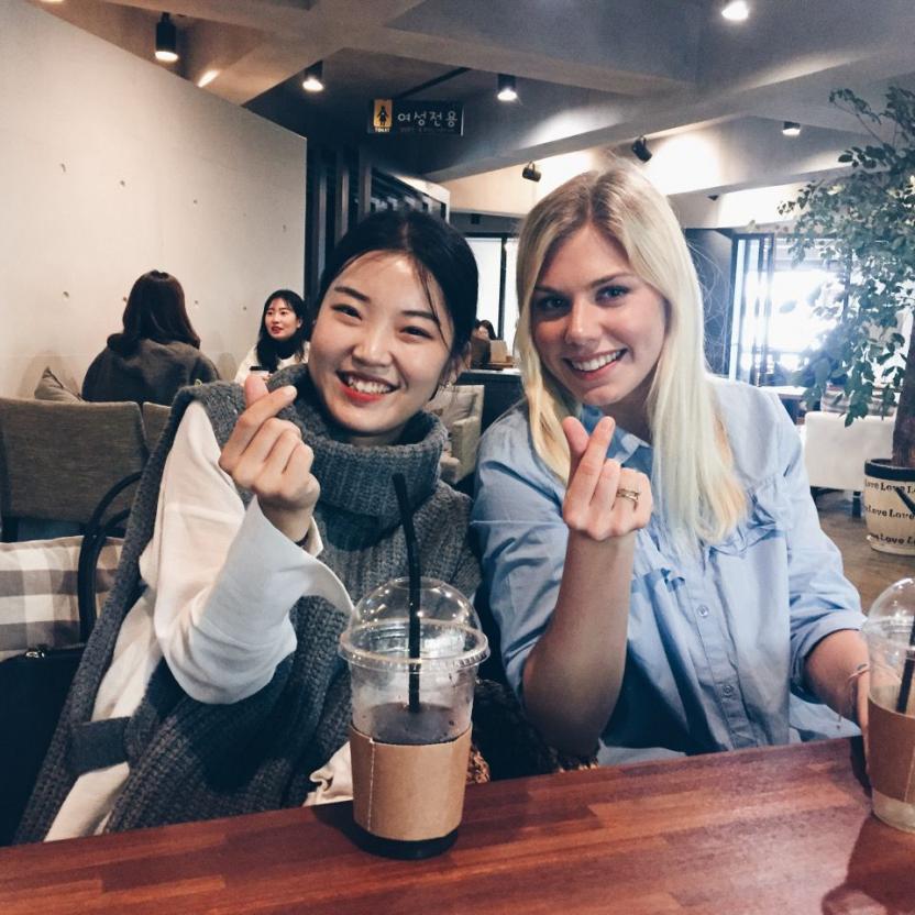 Coffee with a Korean friend