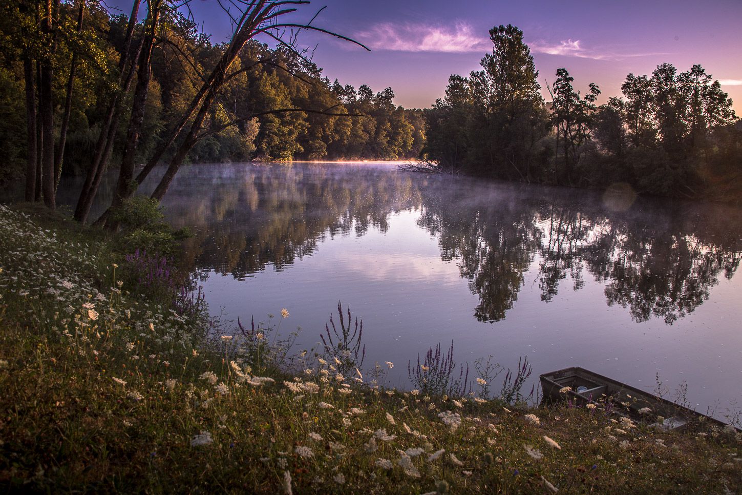 Kolpa river sunset