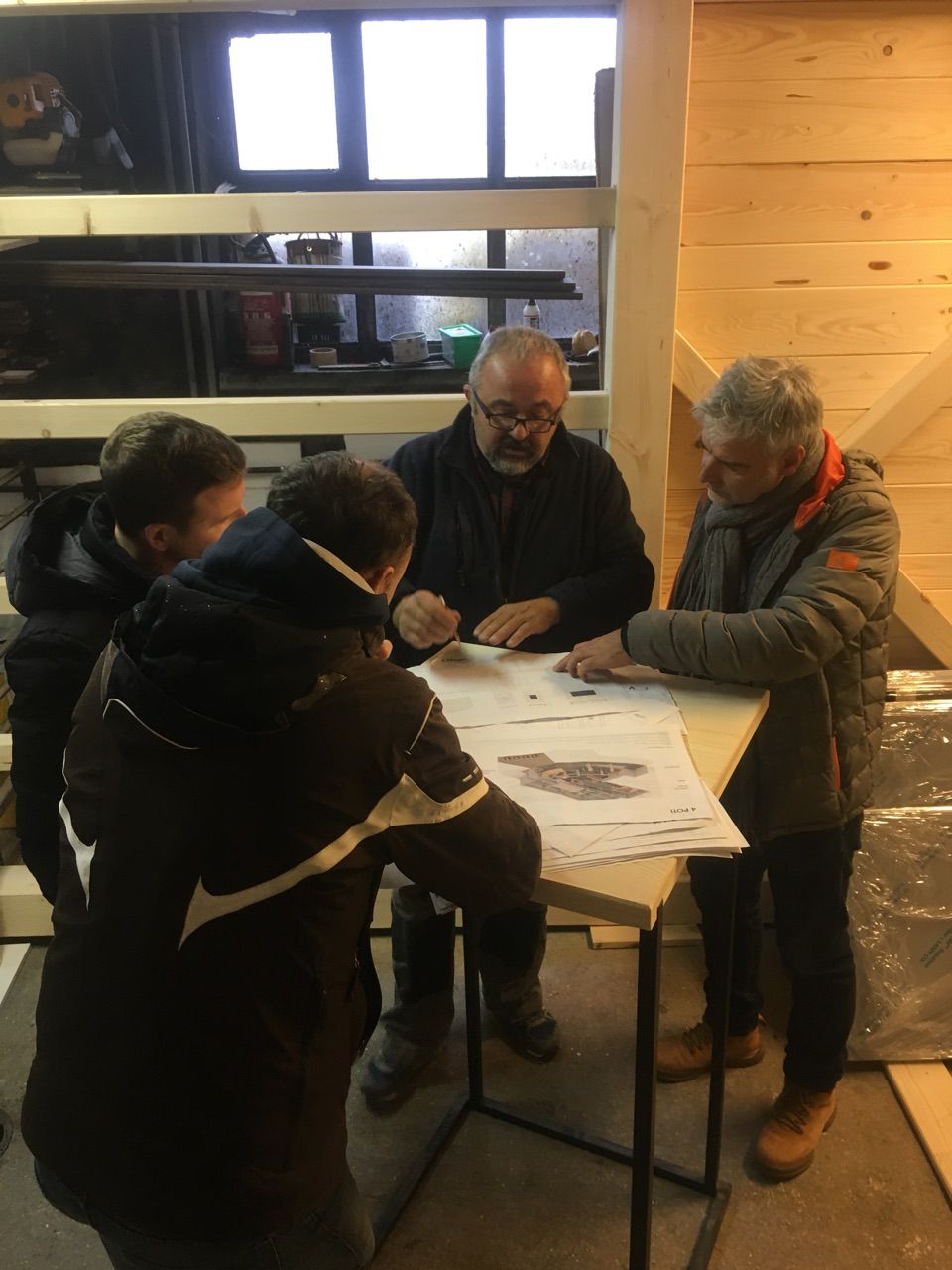 Olympics 2018 Preparation Slovenian House under construction in Hosekra BIGBERRY planning team