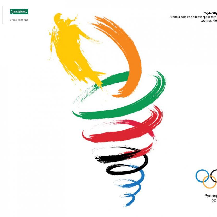 Olympic torch poster