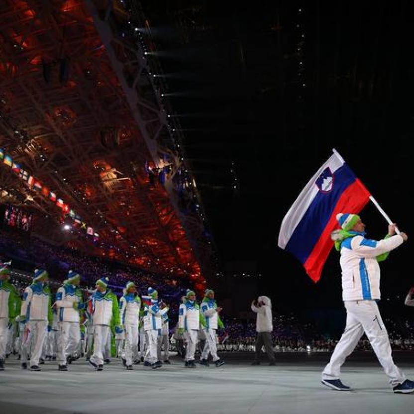 flag carrier at the olympics