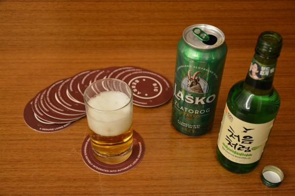 soju with beer