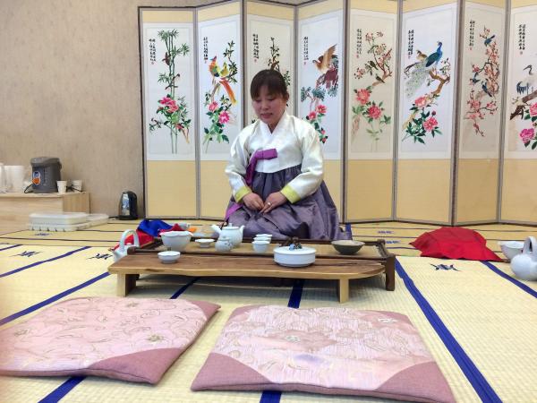 preparing for ceremony